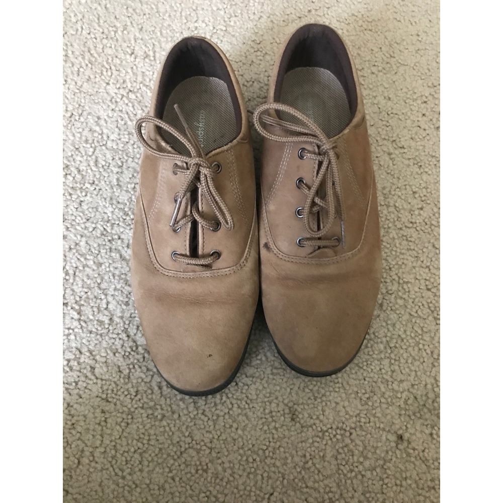 Easy Spirit Motion Anti-Gravity Suede Casual Oxfords Taupe Womens US 8.5 D